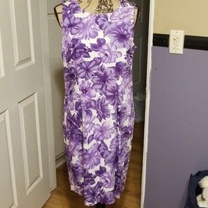 Tropical Floral Print Dress